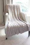Aran Woollen Mills Supersoft Blanket | Oatmeal