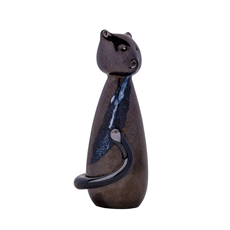 Black Irish Glass Cat