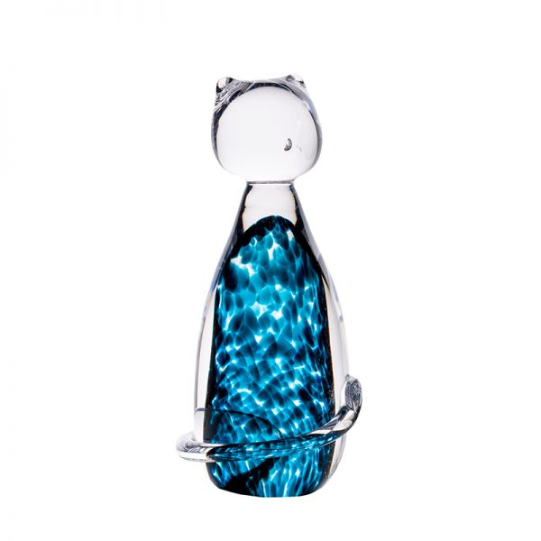 Celtic Meadow Irish Glass Cat