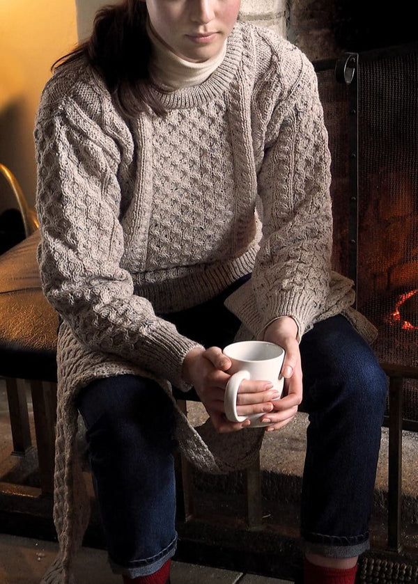 Inis Mor Aran Sweater - Oatmeal