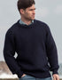 Men's Irish Fisherman Rib Sweater – Navy | 100% Pure Wool