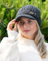 Erin Aran Cable Peak Hat | Charcoal