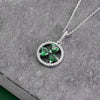 Solvar Shamrock Circle Necklace