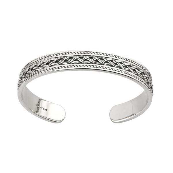 Silver Heavy Celtic Knot Bangle