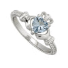 December Claddagh Birthstone Ring