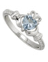 December Claddagh Birthstone Ring