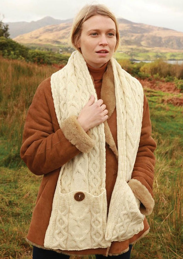 Aran Pocket Scarf