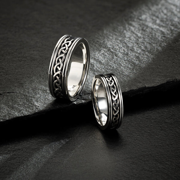 Ladies Celtic Silver Band