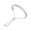 Silver Trinity Knot Draw String Bangle