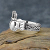 Solvar Silver Gents Celtic Claddagh Ring