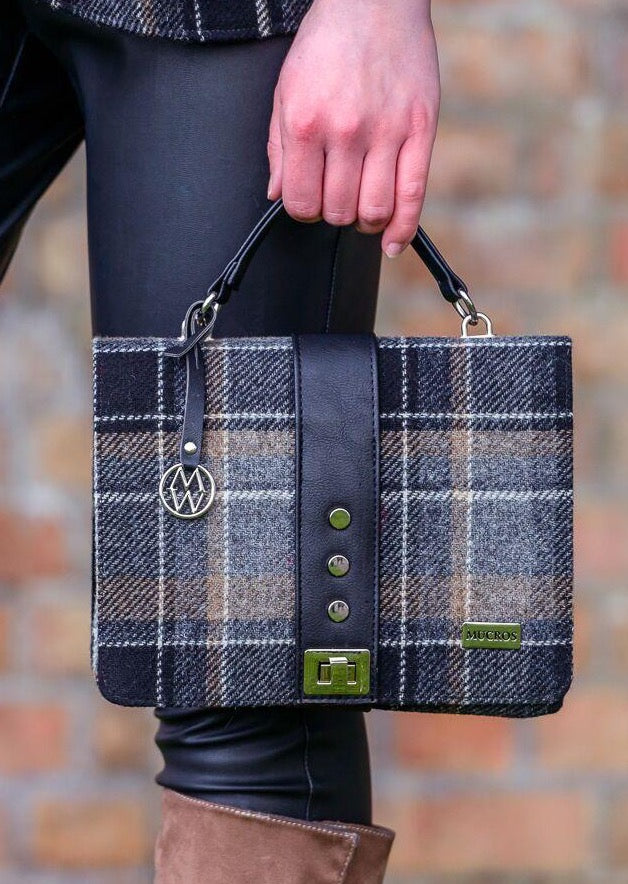 Mucros Black Gray Fiona Bag