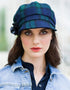 Mucros Newsboy Cap | Navy Green Mix