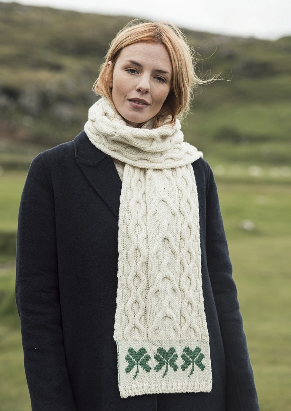 Shamrock Scarf | Natural