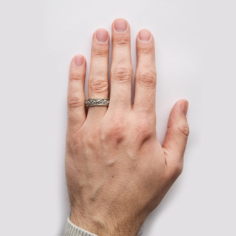 Gents Silver Celtic Knot Ring