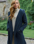 Shawl Hooded Aran Cardigan | Mallard
