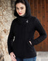 Aran Crafts Side Zip Hooded Cardigan | Black