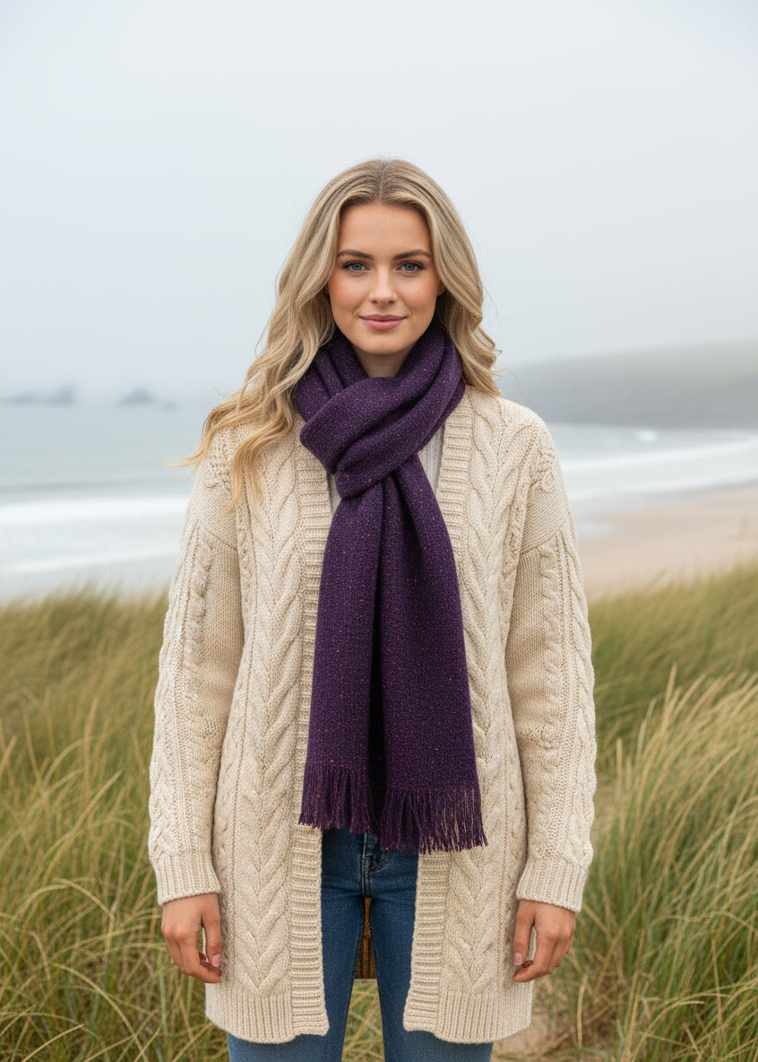 Mucros Purple Islander Scarf