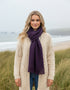 Mucros Islander Scarf | Purple Speck