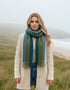 Mucros Islander Scarf| Green Stripe