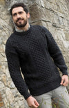 Inis Mor Aran Sweater | Charcoal