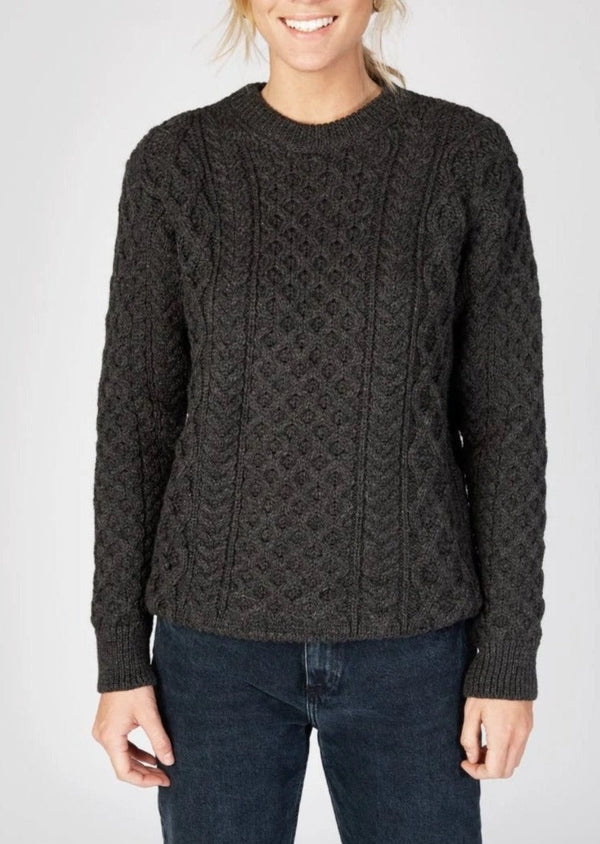 IrelandsEye Aran Sweater | Graphite