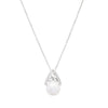 Intricate Sterling Silver Pearl Trinity Knot Pendant