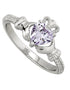 June Claddagh Birthstone Ring