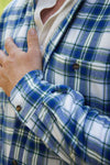 Lee Valley Fleece Lined Shirt | Blue Tartan