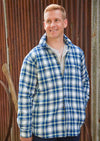 Fleece Lined Blue Tartan Shirt
