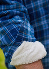 Lee Valley Flannel Fleece Lined Shirt | Blue Navy Check