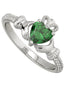 May Claddagh Birthstone Ring