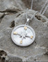 Mother of Pearl Compass Pendant