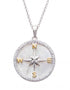 Mother of Pearl Compass Pendant