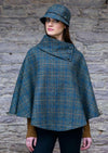 Mucros Weavers Teal Poncho 782