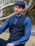 Mucros Tweed Waistcoat | Charcoal Blue