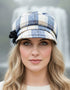 Mucros Newsboy Cap | Blue Check