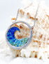 Blue Wave Pendant With Aqua Swarovski® Crystals