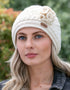 Erin Aran Trellis Flower Hat | Natural