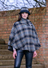 Mucros Black Gray Poncho