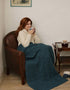 Aran Supersoft Blanket - Irish Sea