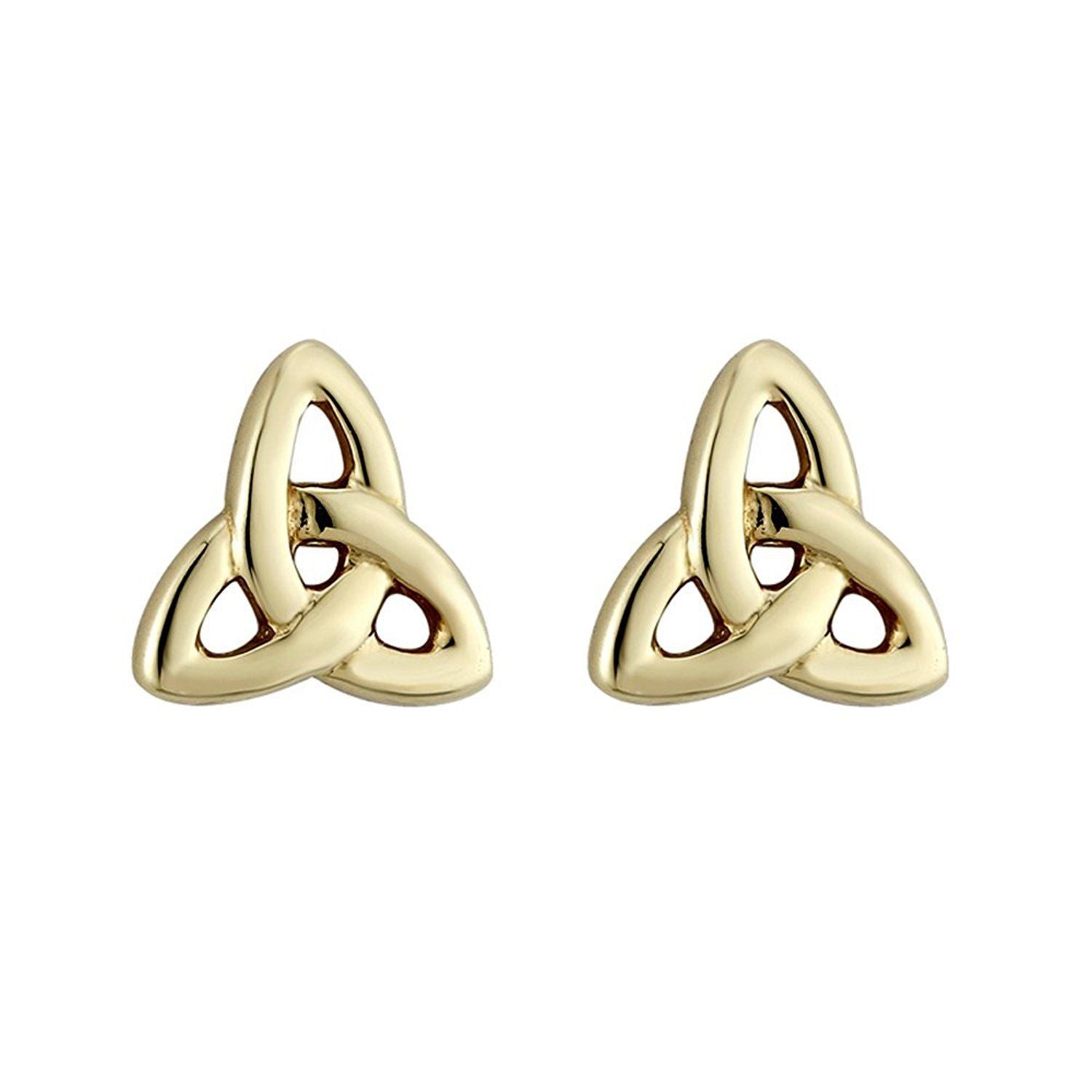 14K Tiny Trinity Knot Stud Earrings