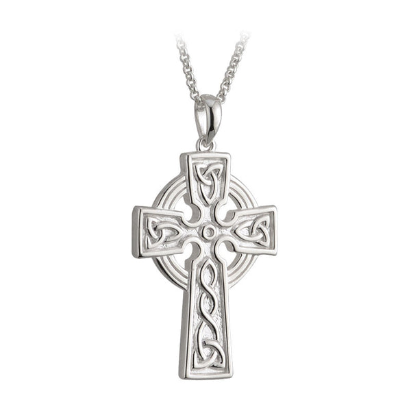 Large Double Side Cross Pendant