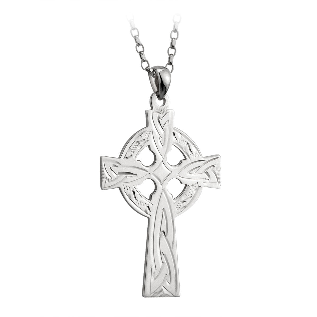 Large Sterling Silver Celtic Cross