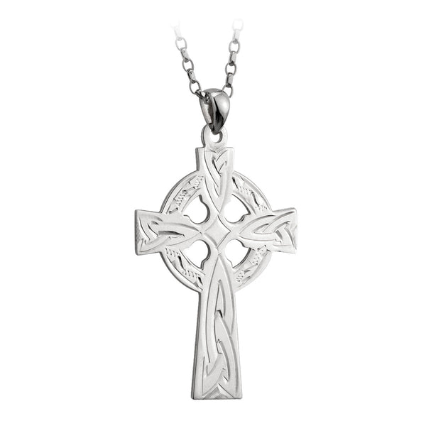 Large Sterling Silver Celtic Cross