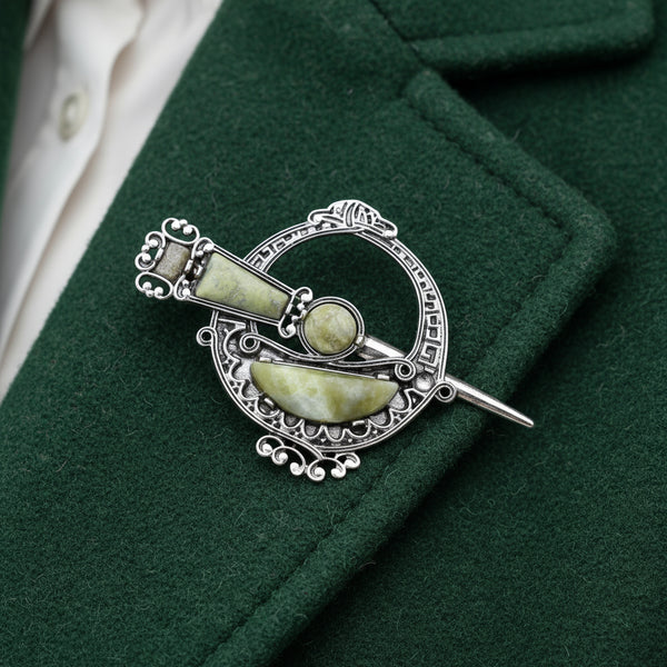 Connemara Marble Tara Brooch
