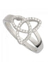Silver CZ Trinity Knot Ring