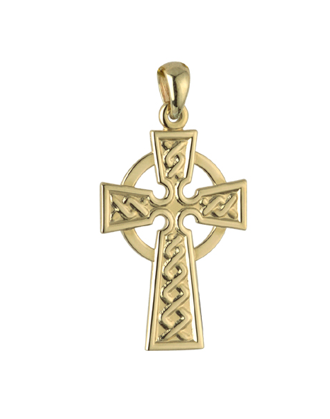 Solvar 14k Celtic Cross Charm s8308