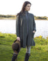 Aran Crafts Long Knitted Coat | Green
