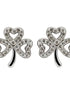 Swarovski Crystals Shamrock Earrings