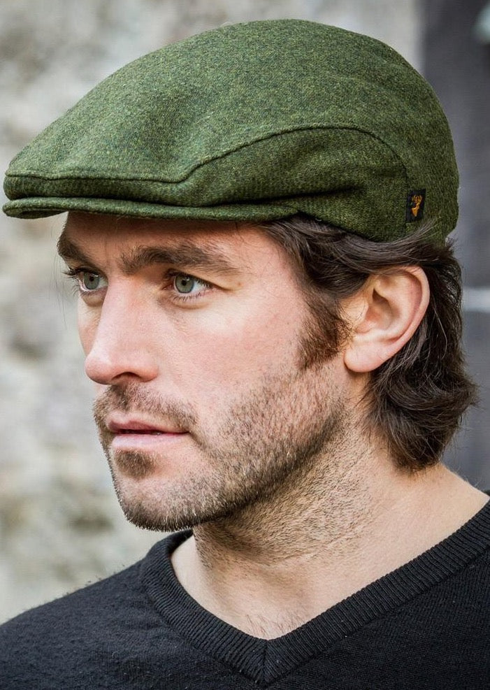 Mucros Green Wool Trinity Cap